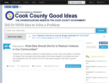 Tablet Screenshot of cookcountygoodideas.com